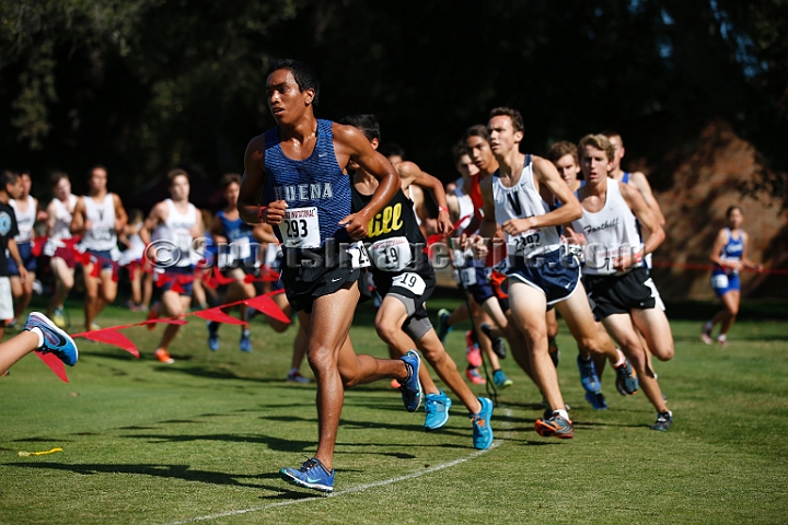 2014StanfordD1Boys-043.JPG - D1 boys race at the Stanford Invitational, September 27, Stanford Golf Course, Stanford, California.